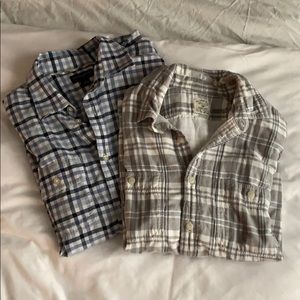 J.crew & Banana Republic flannel shirts